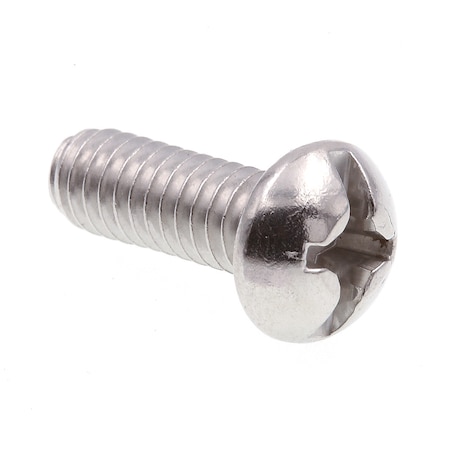 Machine Screw, Round, Phil/Sltd Comb Drive #12-24 X 5/8in 18-8 Stainless Steel 25PK